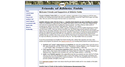 Desktop Screenshot of friendsofathleticfields.org