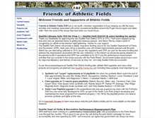 Tablet Screenshot of friendsofathleticfields.org
